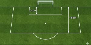 khu vực cầu môn và vòng cấm sân bóng đá